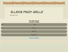 Tablet Screenshot of pinoygrille.com